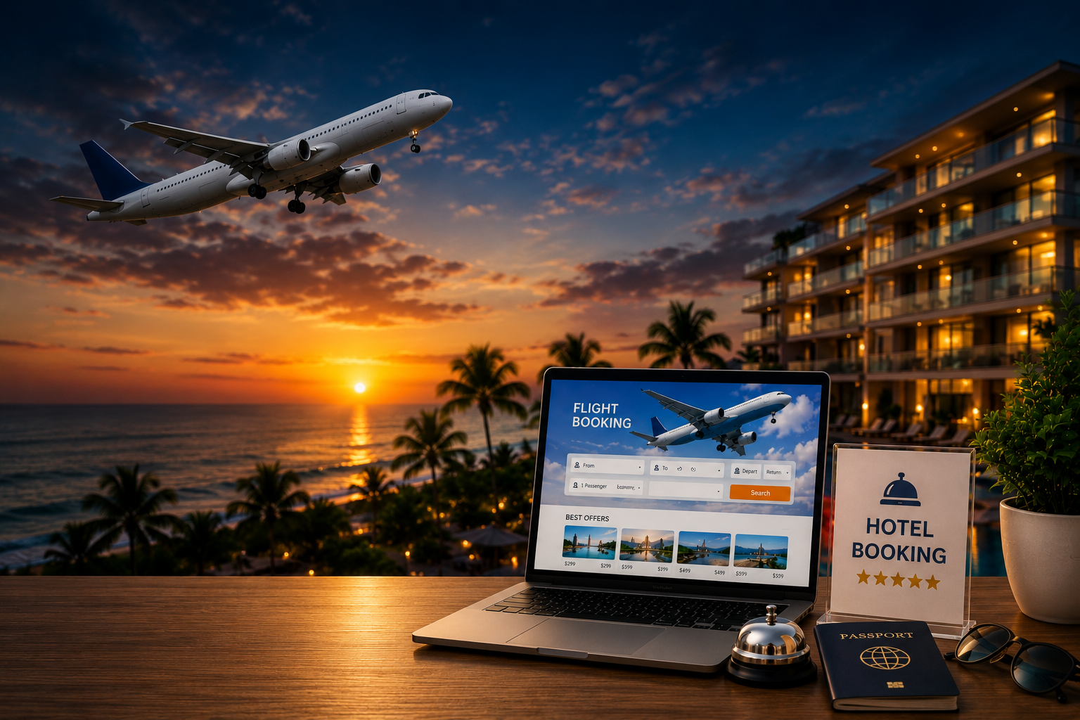 Flight & hotel booking